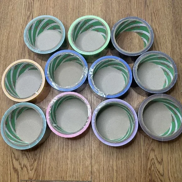 GiftExpress 11 Assorted Colored Duct Tapes 10 Yards x 2 inch - What's Shown Only - Picture 3 of 3